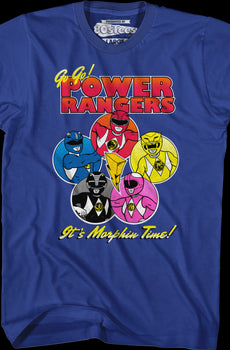 Morphin Time Circles Mighty Morphin Power Rangers T-Shirt