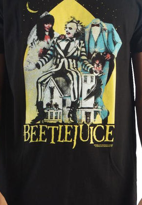 Black Movie Poster Beetlejuice T-Shirt
