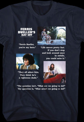 Movie Quotes Ferries Bueller's Day Off T-Shirt