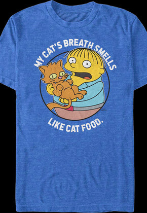 My Cat's Breath Smells Like Cat Food Simpsons T-Shirt