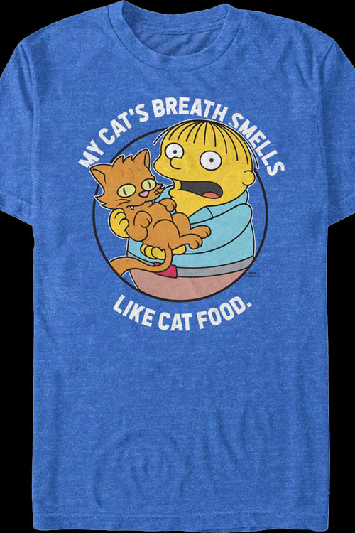 My Cat's Breath Smells Like Cat Food Simpsons T-Shirtmain product image