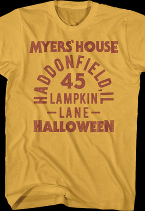 Myers' House Halloween T-Shirt