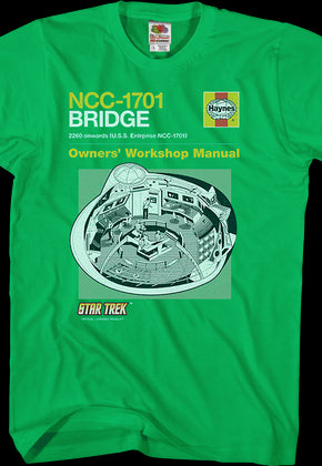 NCC-1701 Bridge Manual Star Trek T-Shirt