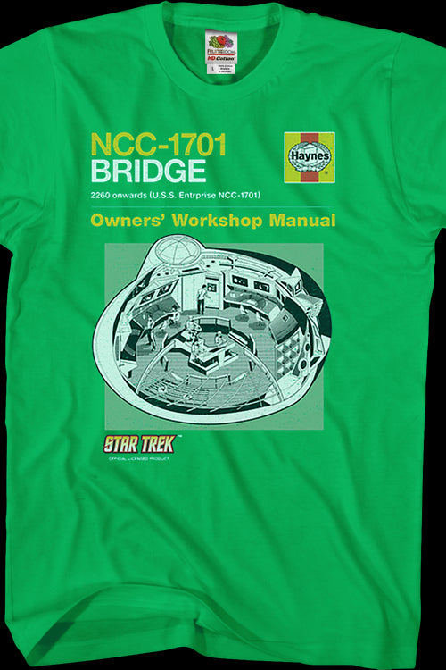 NCC-1701 Bridge Manual Star Trek T-Shirtmain product image