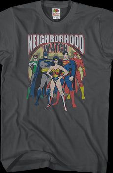 Neighborhood Watch Justice League T-Shirt