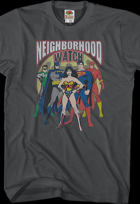 Neighborhood Watch Justice League T-Shirt