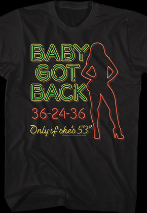 Neon Baby Got Back Sir Mix-a-Lot Shirt