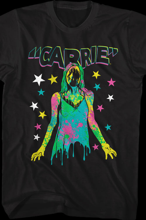 Neon Blood Splattered Prom Queen Carrie T-Shirtmain product image