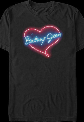 Neon Britney Jean Heart Britney Spears T-Shirt