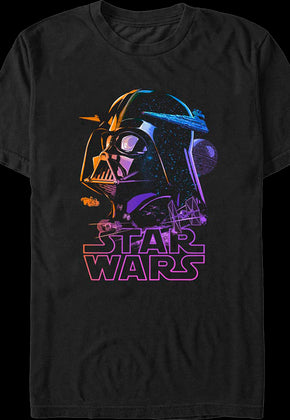 Neon Galactic Empire Darth Vader Star Wars T-Shirt