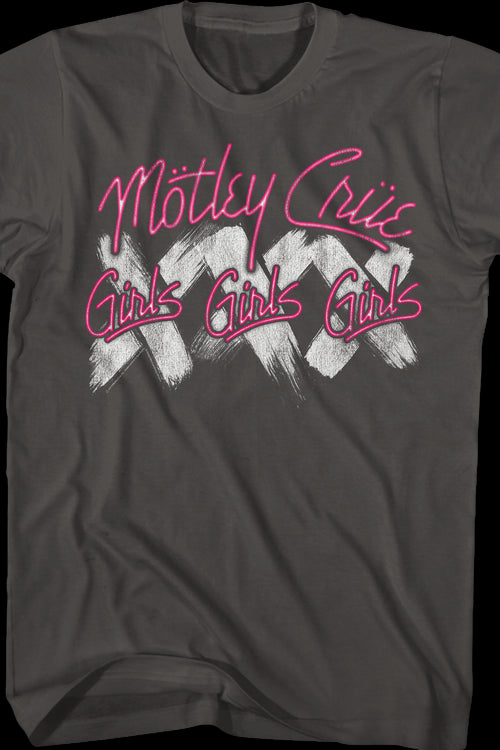 Neon Girls Girls Girls Motley Crue T-Shirtmain product image