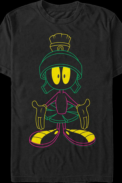 Neon Marvin The Martian Looney Tunes T-Shirtmain product image