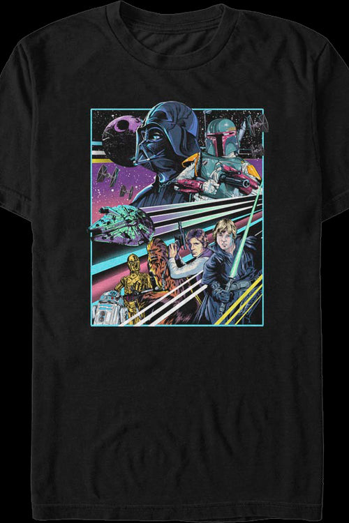 Neon Poster Good vs Evil Star Wars T-Shirtmain product image