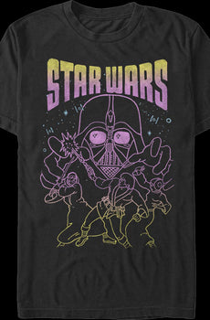 Neon Sketch Star Wars T-Shirt