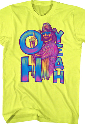 Neon Yellow Macho Man Randy Savage T-Shirt
