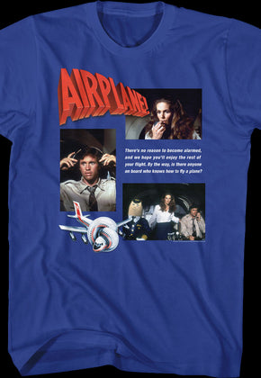 No Reason To Become Alarmed Airplane T-Shirt