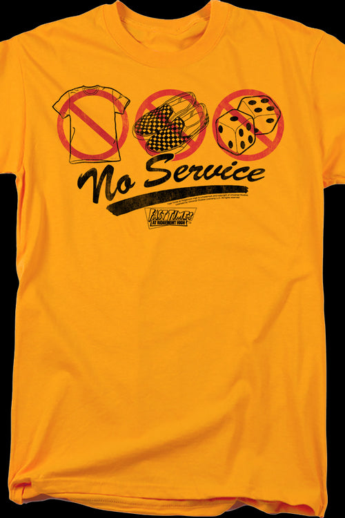 No Service Fast Times At Ridgemont High T-Shirtmain product image