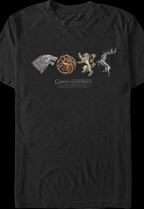 Great Houses Game Of Thrones T-Shirt