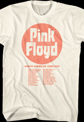 North American Tour 1971 Pink Floyd T-Shirt