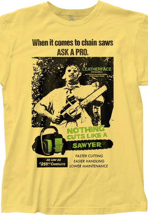 Nothing Cuts Like A Sawyer Texas Chainsaw Massacre T-Shirt
