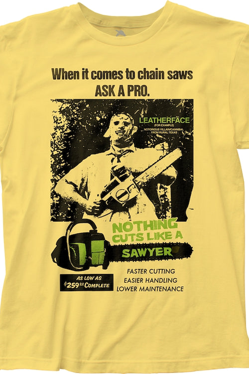 Nothing Cuts Like A Sawyer Texas Chainsaw Massacre T-Shirtmain product image