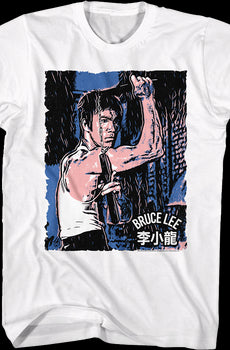 Nunchucks Artwork Bruce Lee T-Shirt