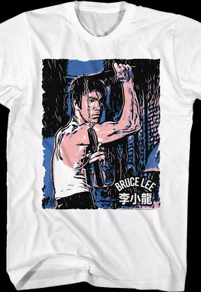 Nunchucks Artwork Bruce Lee T-Shirt