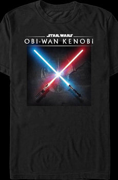 Obi-Wan Kenobi Darth Vader Crossed Lightsabers Star Wars T-Shirt