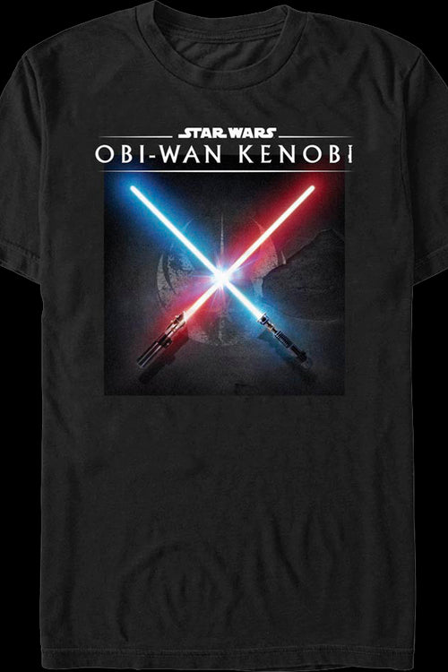 Obi-Wan Kenobi Darth Vader Crossed Lightsabers Star Wars T-Shirtmain product image