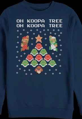 Oh Koopa Tree Super Mario Bros. Christmas Sweatshirt