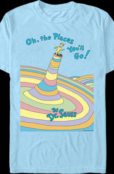 Oh, The Places You'll Go Cover Dr. Seuss T-Shirt