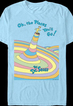 Oh, The Places You'll Go Cover Dr. Seuss T-Shirt