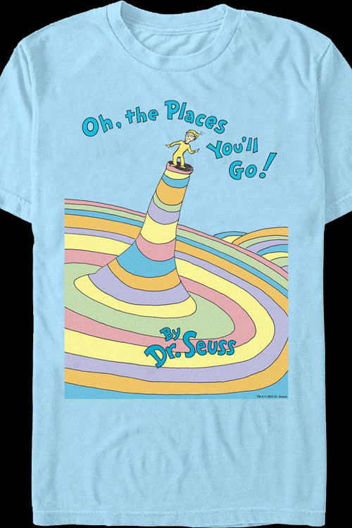 Oh, The Places You'll Go Cover Dr. Seuss T-Shirtmain product image