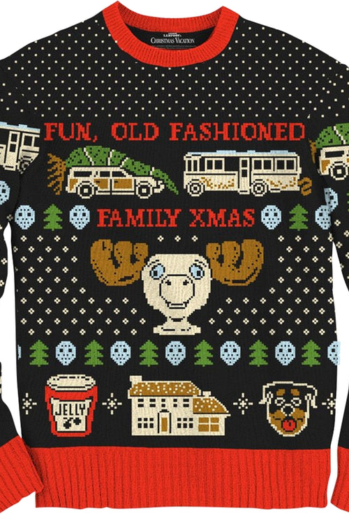 Old Fashioned Christmas Vacation Ugly Sweatermain product image