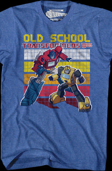 Old School Optimus Prime And Bumblebee Transformers T-Shirt