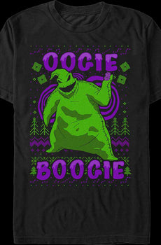 Oogie Boogie Faux Ugly Sweater Nightmare Before Christmas T-Shirt