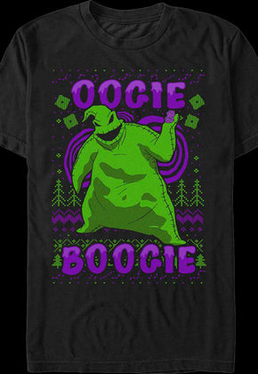 Oogie Boogie Faux Ugly Sweater Nightmare Before Christmas T-Shirt