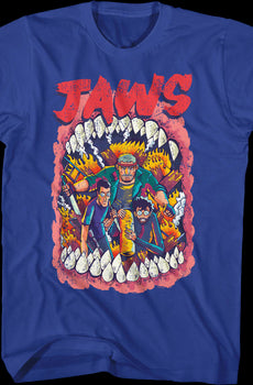 Open Mouth Illustration Jaws T-Shirt