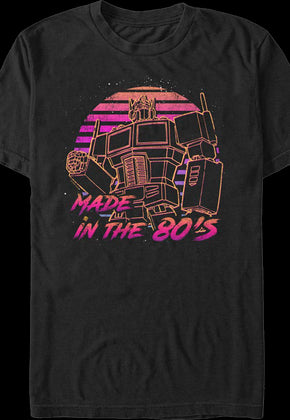 Optimus Prime Made In The 80's Transformers T-Shirt
