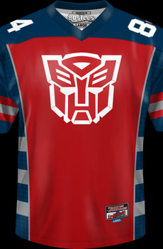 Autobots Optimus Prime Transformers Football Jersey