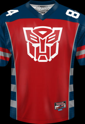 Autobots Optimus Prime Transformers Football Jersey