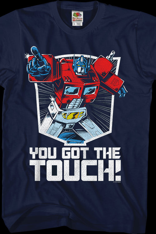 Optimus Prime You Got The Touch Transformers T-Shirtmain product image