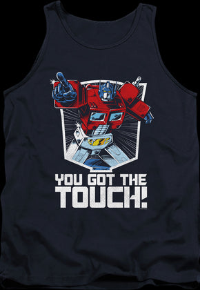 Optimus Prime You Got The Touch Transformers Tank Top