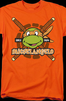 Orange Michelangelo Since 1984 Teenage Mutant Ninja Turtles T-Shirt