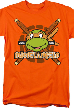 Orange Michelangelo Since 1984 Teenage Mutant Ninja Turtles T-Shirt
