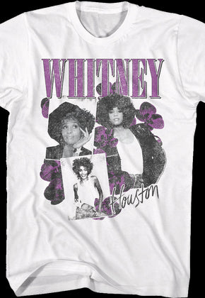 Orchid Collage Whitney Houston T-Shirt