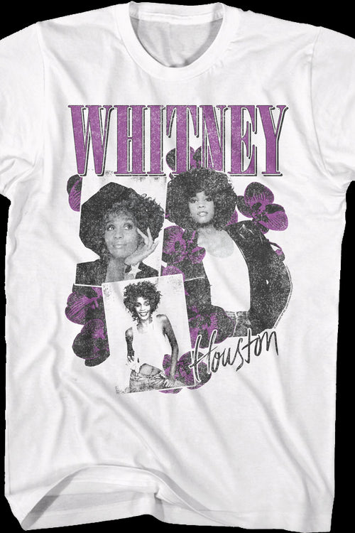 Orchid Collage Whitney Houston T-Shirtmain product image