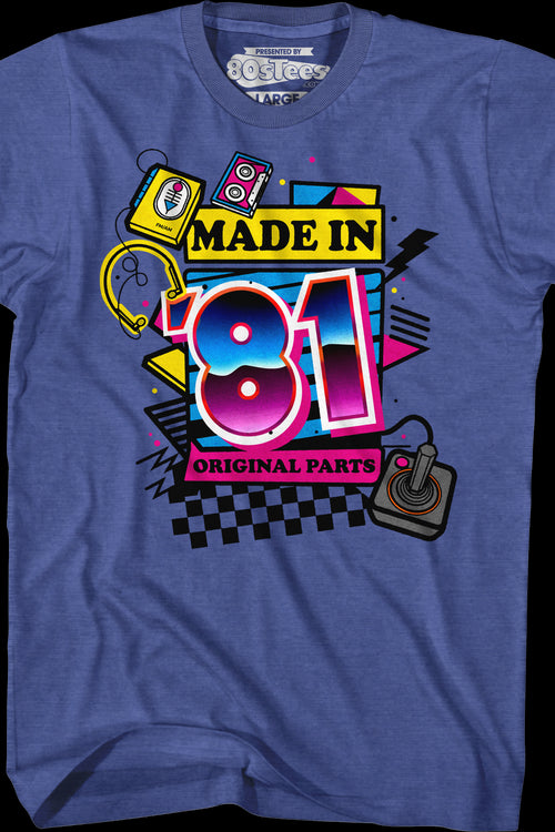 Original Parts Made In '81 T-Shirtmain product image