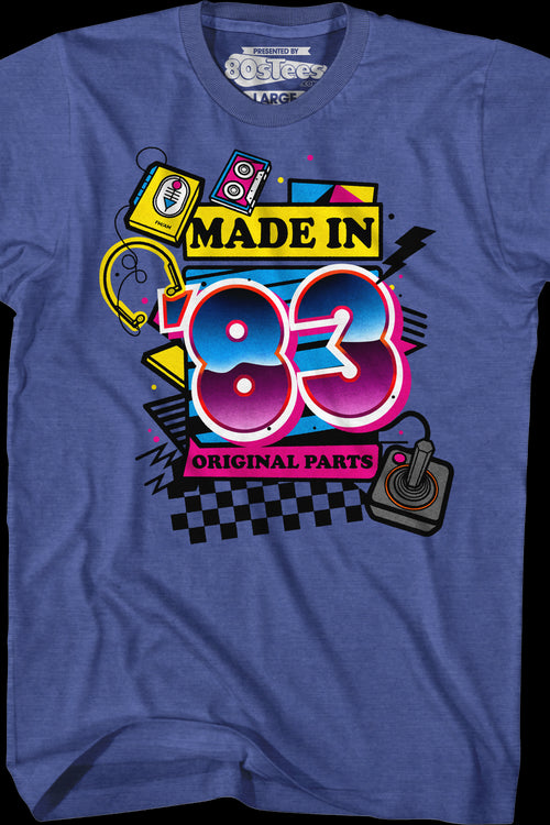 Original Parts Made In '83 T-Shirtmain product image