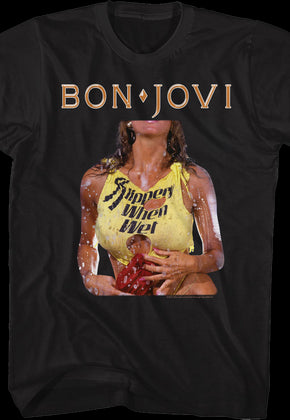 Original Slippery When Wet Cover Bon Jovi T-Shirt